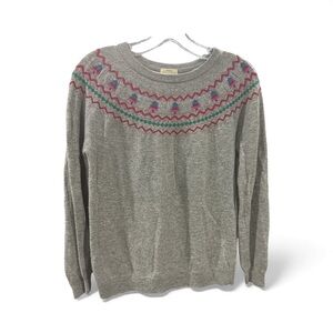 3/20 🎉Telluride Clothing Co. Fair Isle Sweater |Gray Multicolor Knit